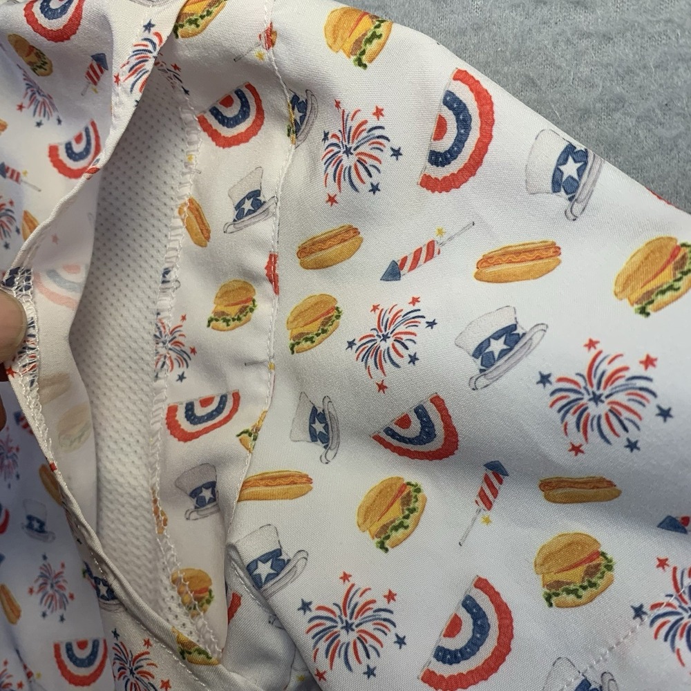 Boys Blue Quail Clothing Co Dry-Fit | Size 4T 4th Of just Print UPF 50+ - Picture 8 of 8
